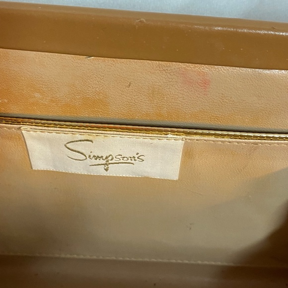Vintage Simpsons Long Clutch In Tan - Picture 7 of 11